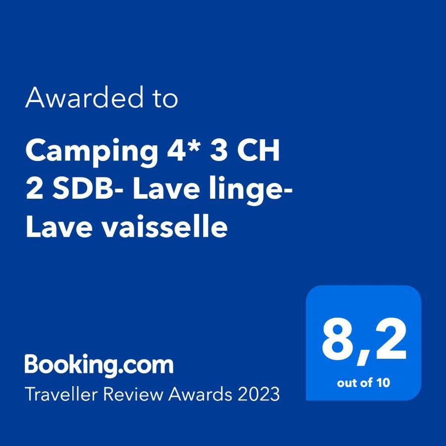 Camping 4* 3 Ch 2 Sdb- Lave Linge- Lave Vaisselle Onzain Exterior foto